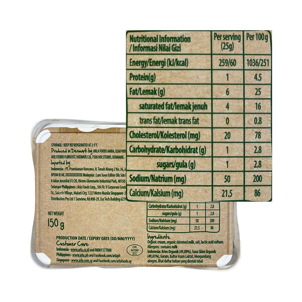 Arla Natural Cream Cheese Organic 150g - Image 2