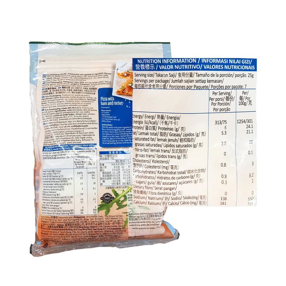 Arla Natural Pizzatopping Shredded 175g - Image 2