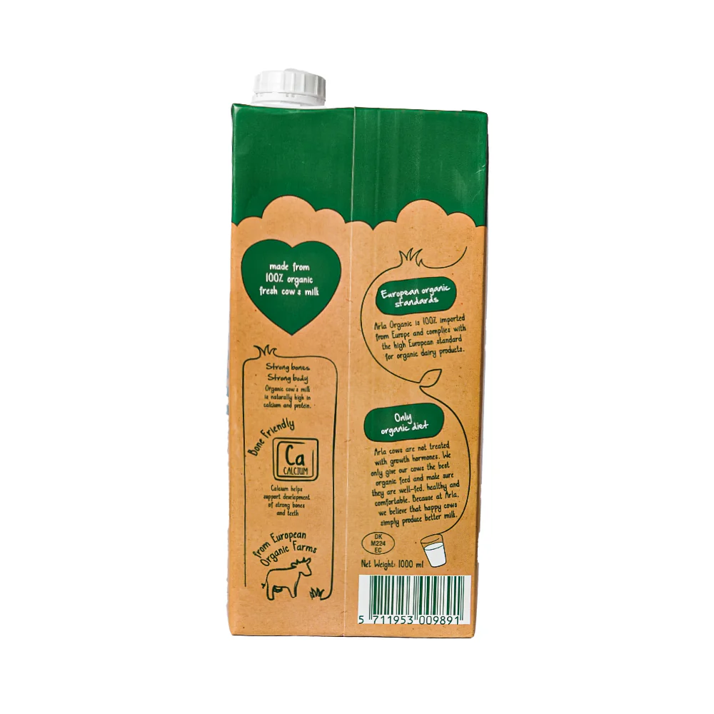 Arla Organic Full Cream Milk 1L - Image 2