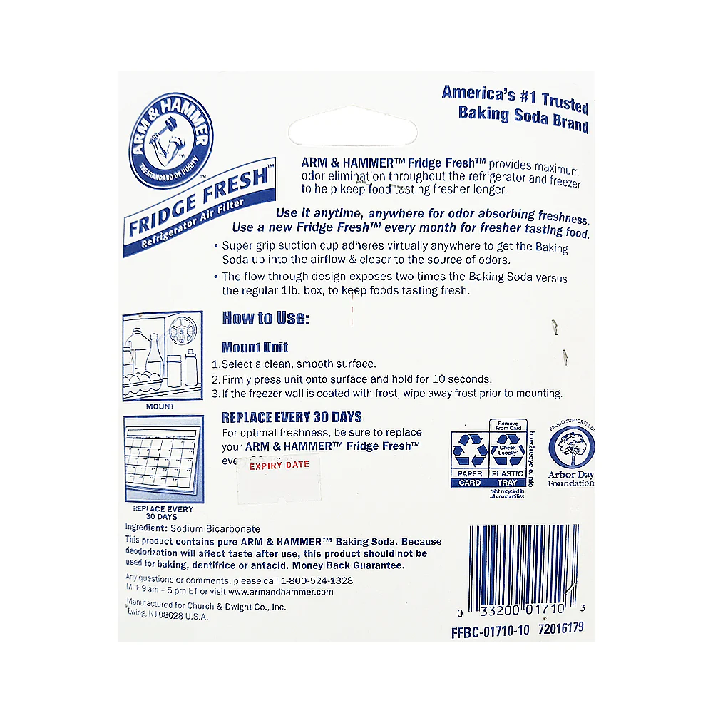 Arm & Hammer Fridge Fresh Refrigerator Air Filter 1 Unit - Image 2