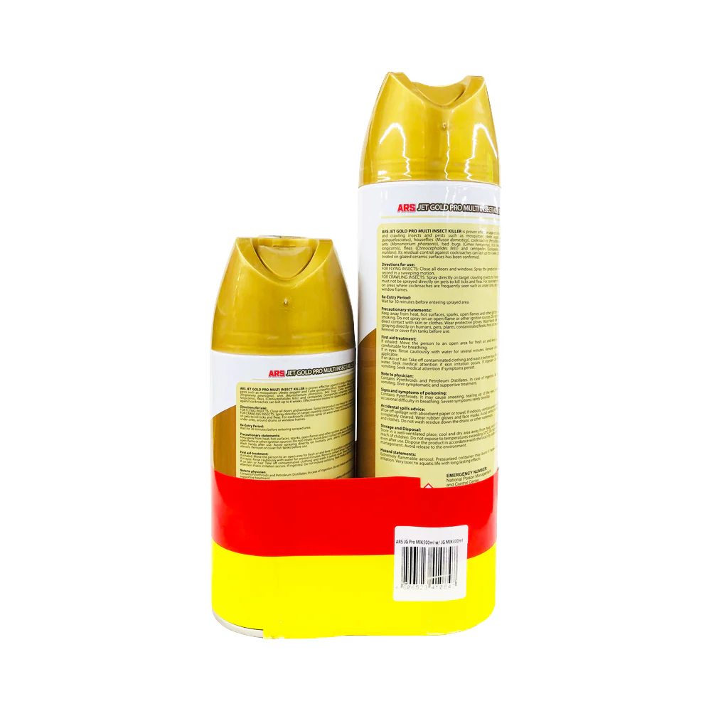 ARS Jet Gold Multi Insect Killer 500ml + 300ml - Image 2