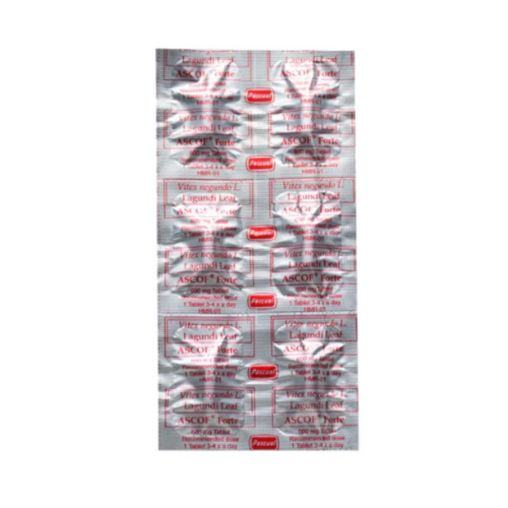 Ascof Forte Lagundi Tablet 600mg x 6's