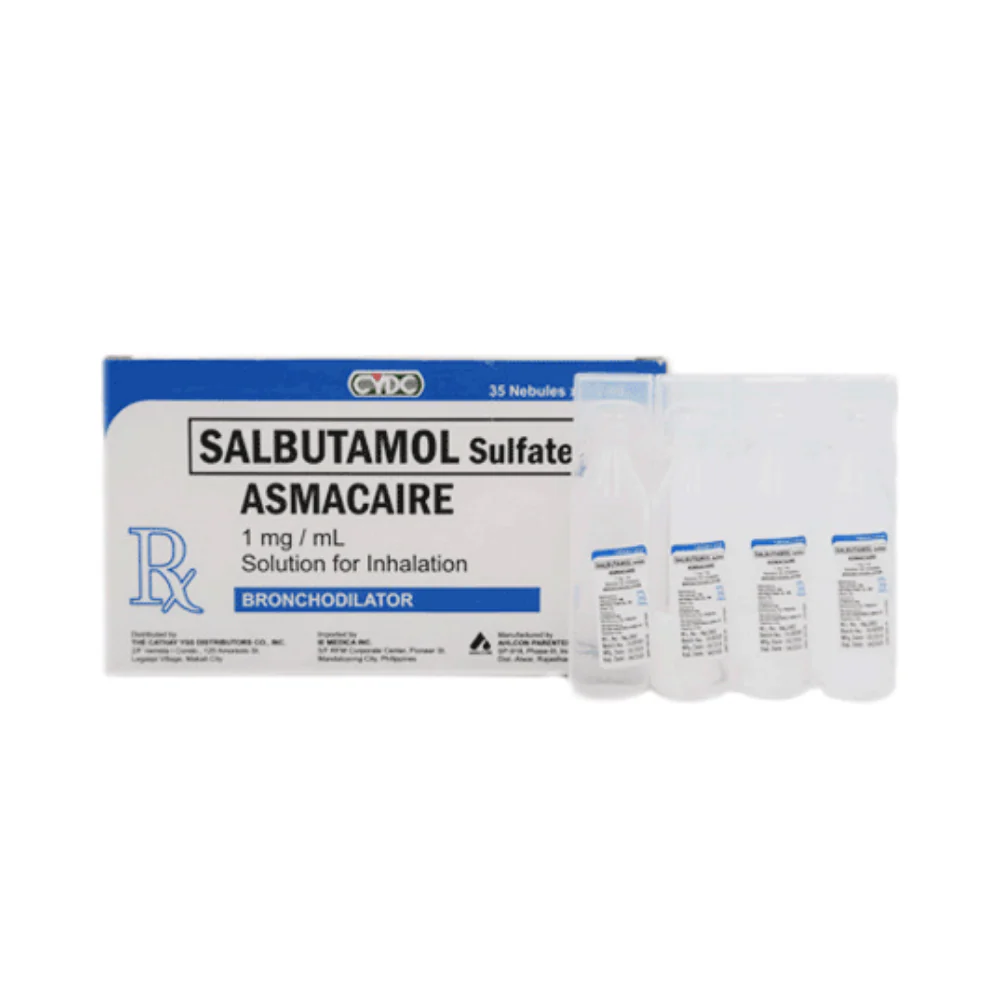 Asmacaire Salbutamol 1mg/ml Nebule 2.5ml 1's - Image 2