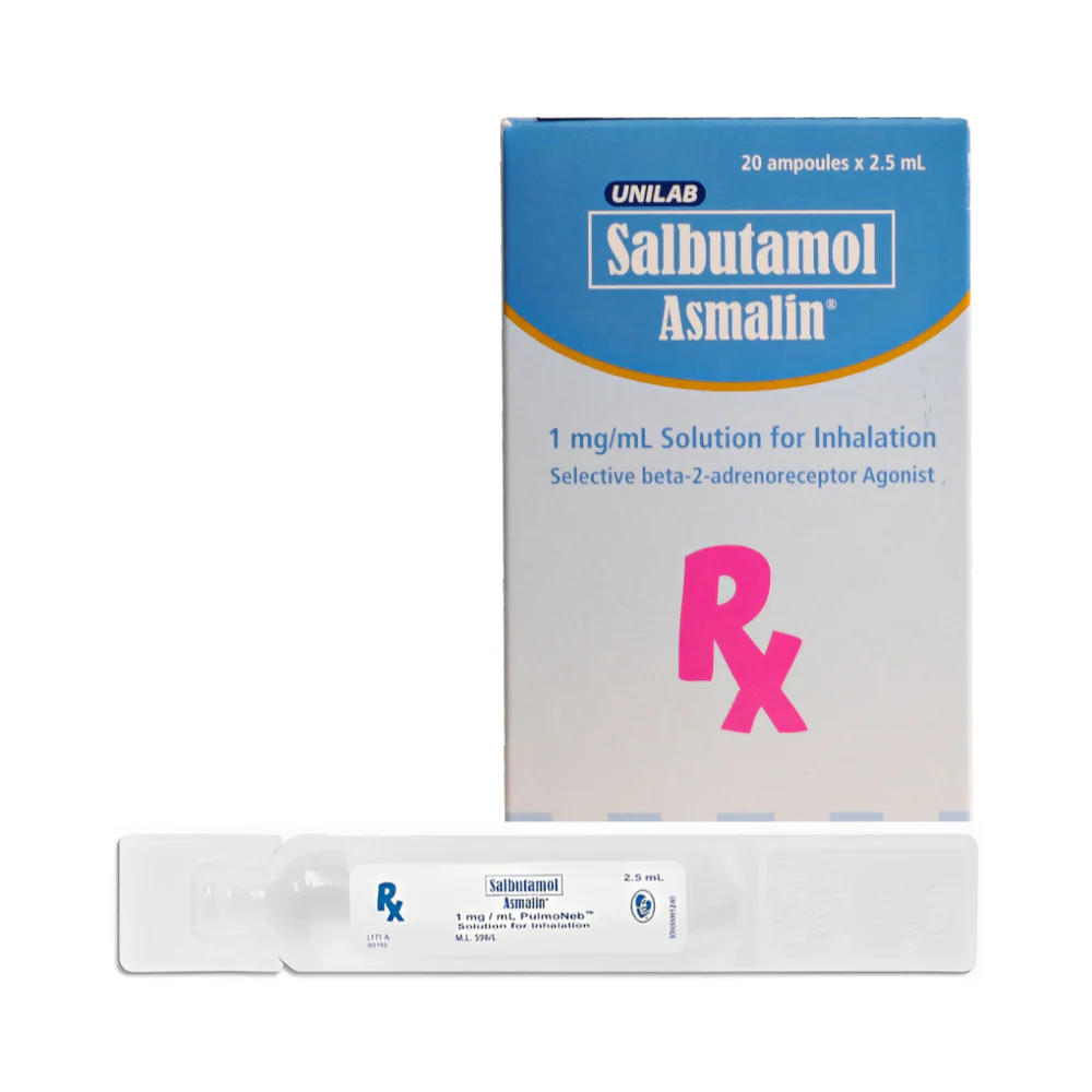 Asmalin Salbutamol 1mg/ml Pulmoneb 2.5ml - Image 2