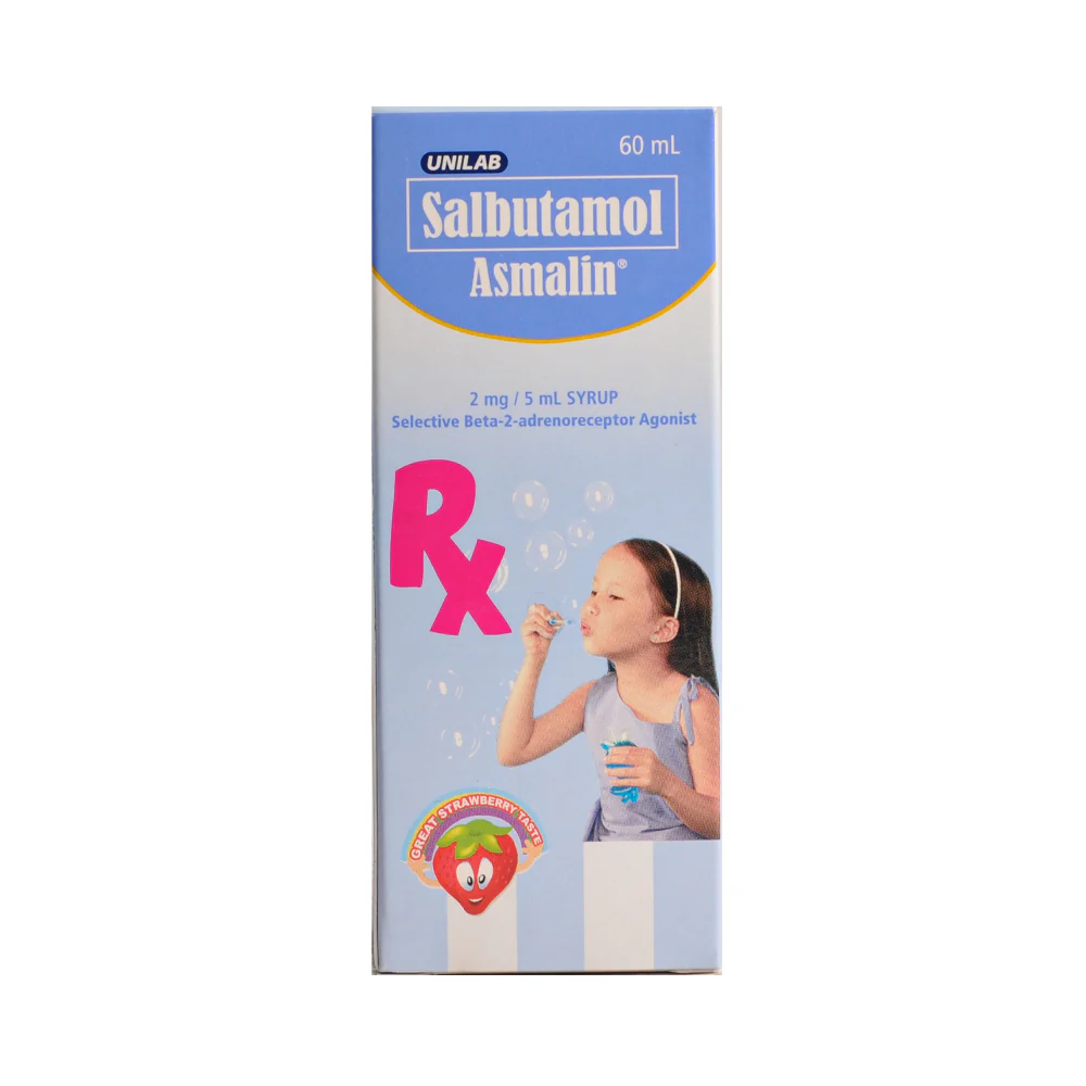 Asmalin Salbutamol 2mg/5ml Syrup 60ml - Image 2