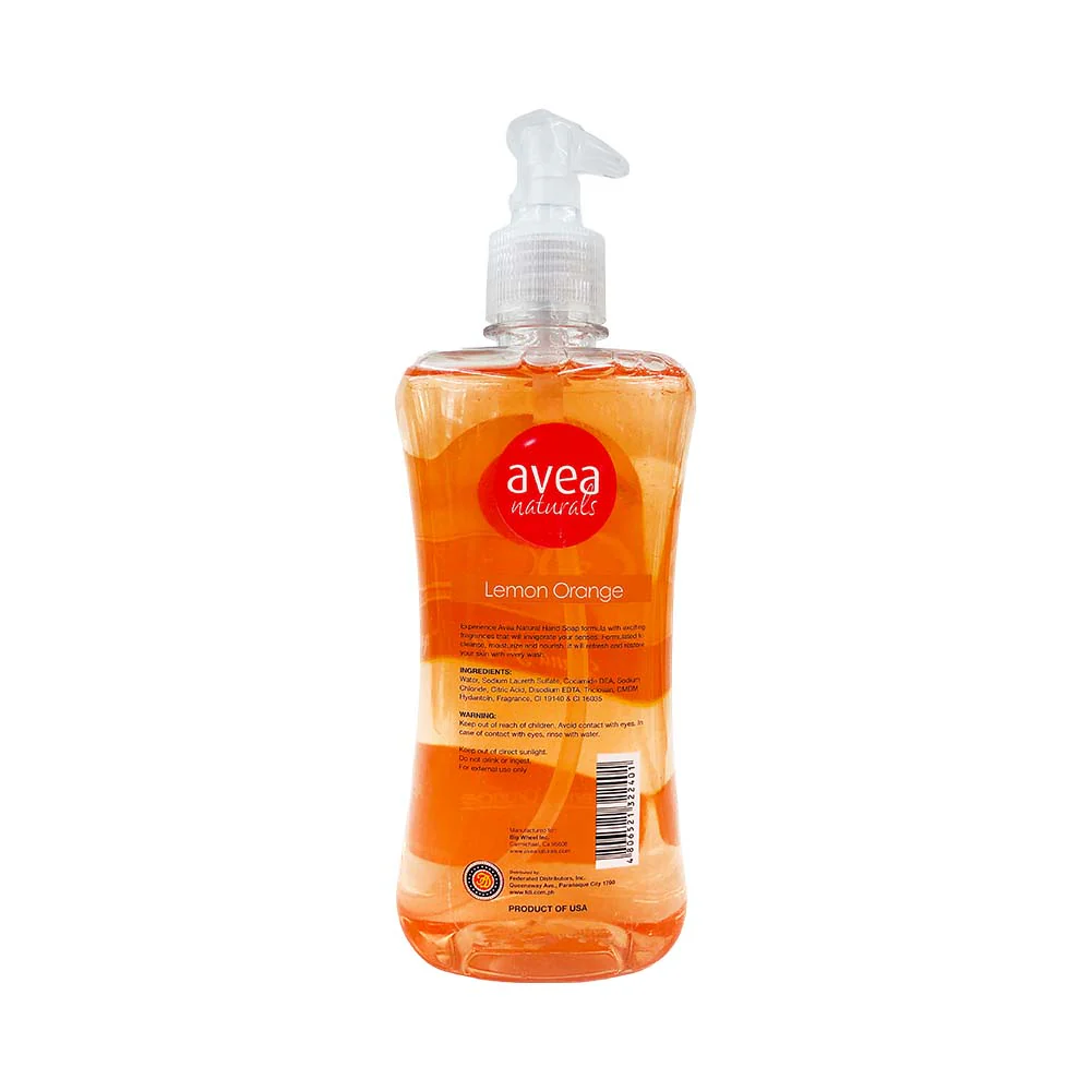 Avea Anti-Bacterial Hand Soap Lemon Orange - Image 2