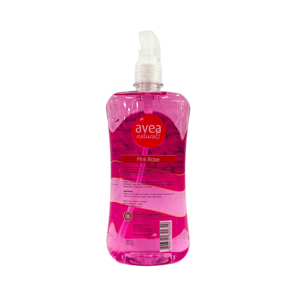 Avea Handsoap Rose Pink 500ml - Image 2