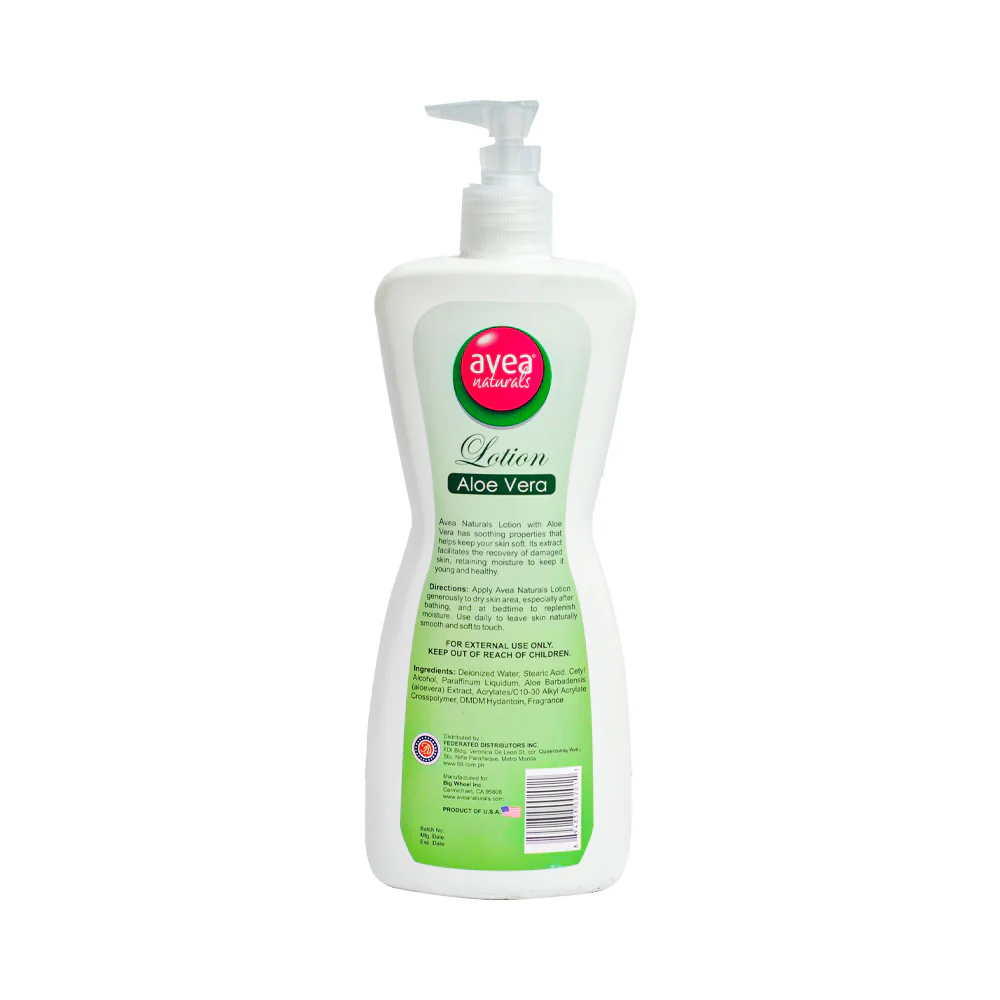 Avea Naturals Lotion Aloe Vera 600ml - Image 2