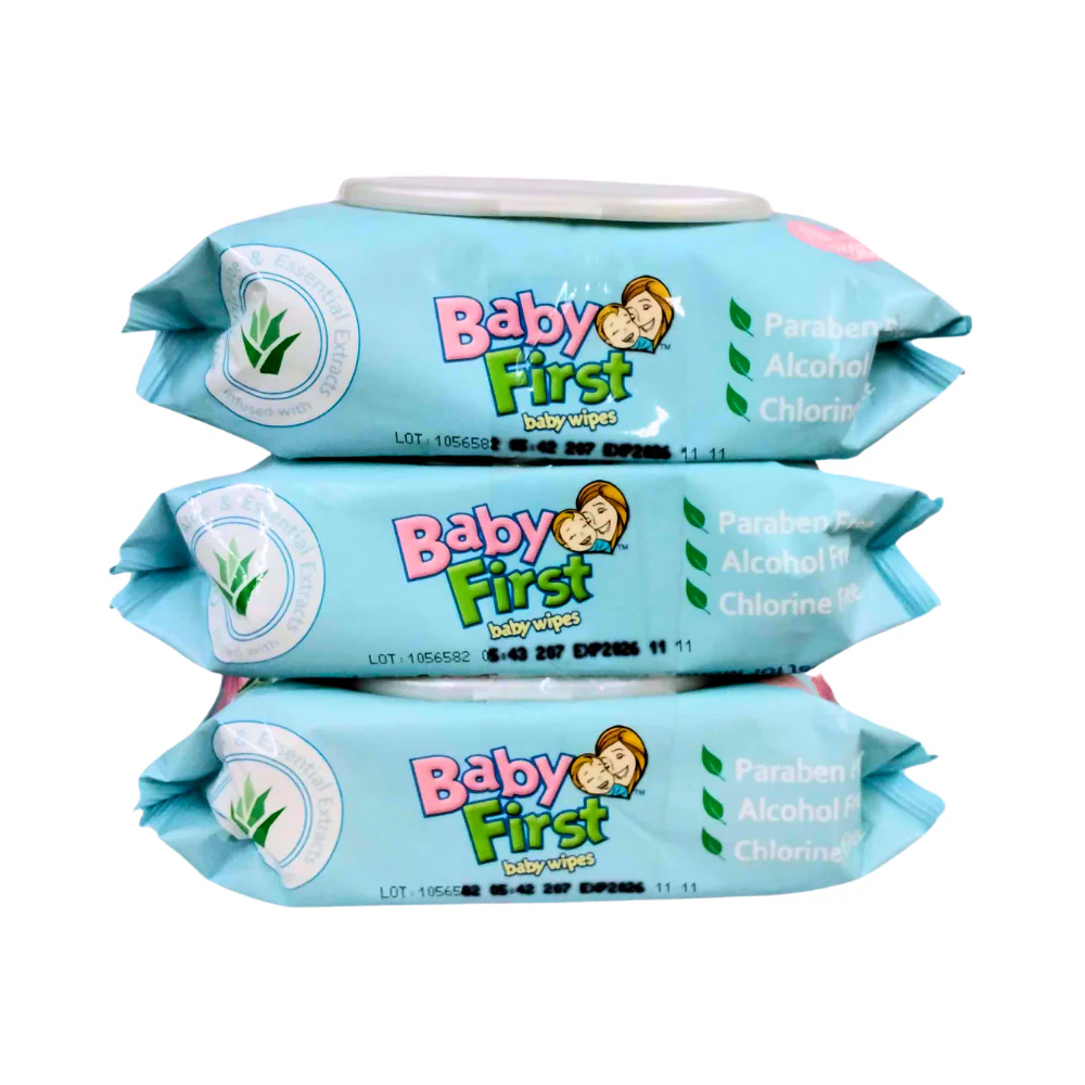 Baby First Baby Wipes Unscented 90 Sheets x 2's + 1 - Image 2