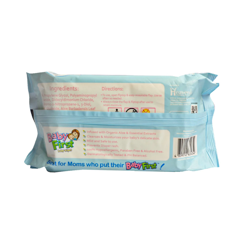 Baby First Baby Wipes Unscented 90's - Image 2