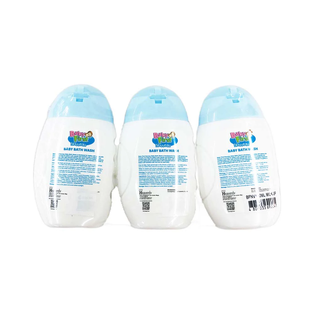 Baby First Nouveau Baby Bath Wash 110ml x 3’s - Image 2