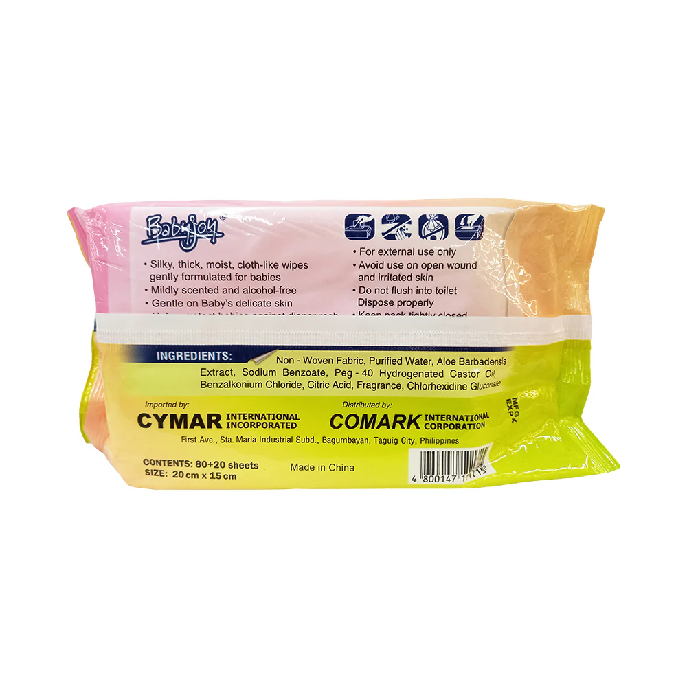 Baby Joy Infants Baby Wipes Scented - Image 4