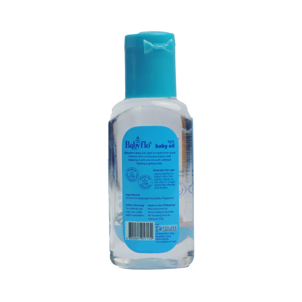 Babyflo Baby Oil Lightly Scented 25ml - Image 2