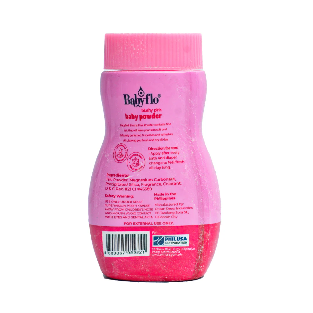 Babyflo Baby Powder Blushy Pink 25g - Image 2