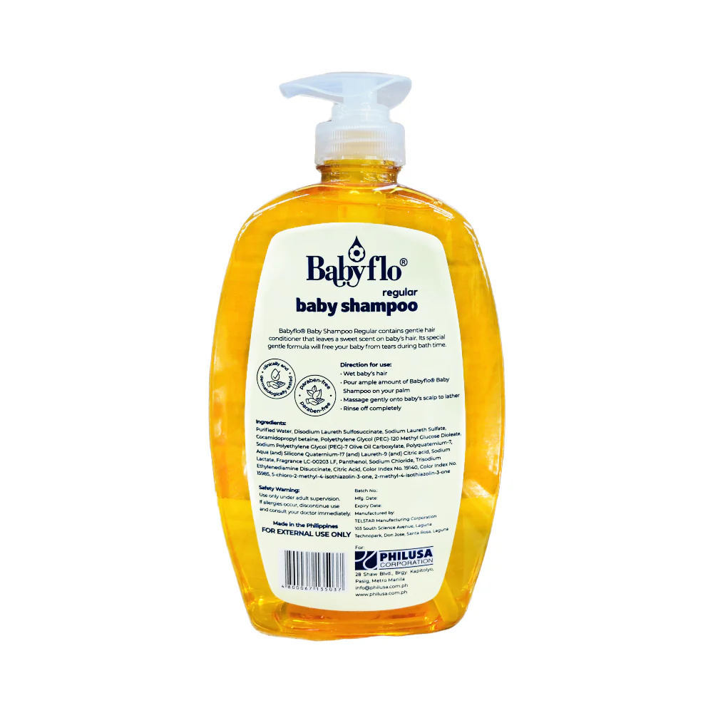 Babyflo Baby Shampoo Regular 500ml - Image 2