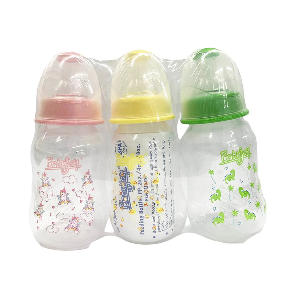 Babyjoy Feeding Bottle Decorated Collection 3 Pack 4oz - Image 2