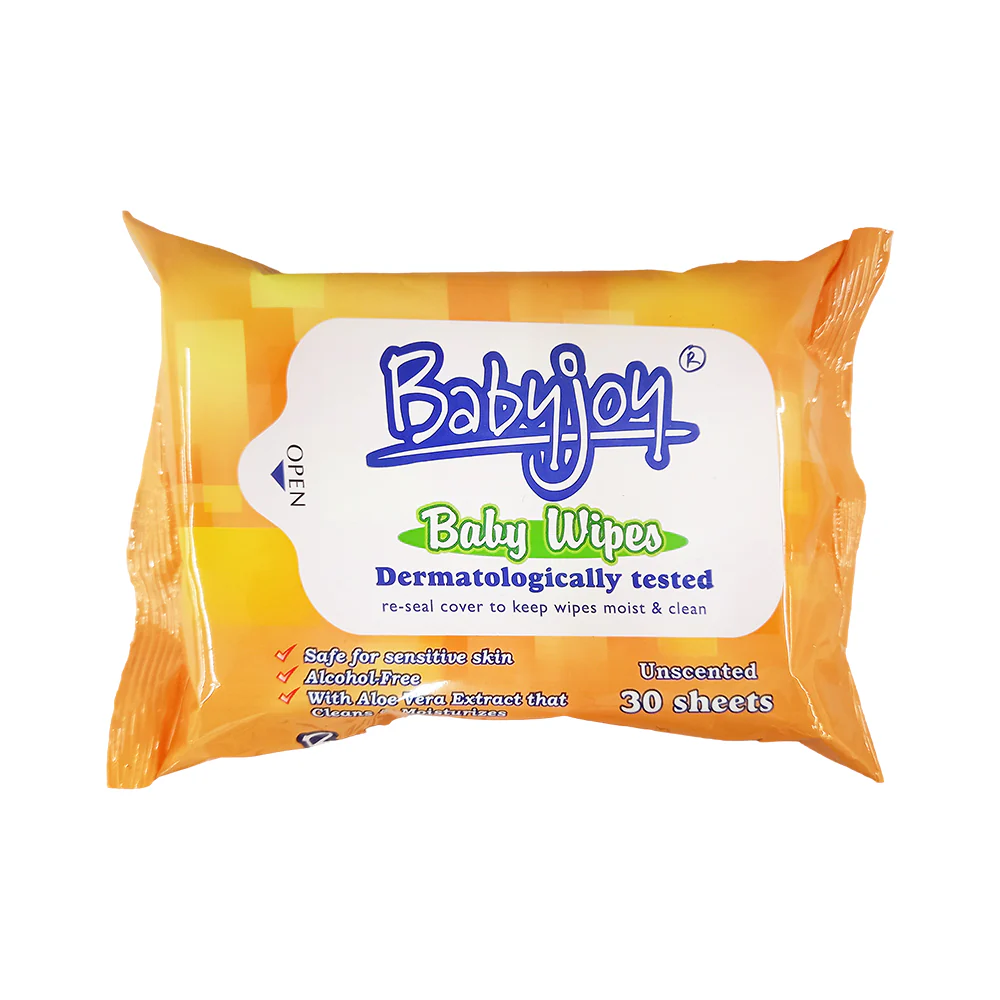 Babyjoy Infants Baby Wipes Unscented 30's