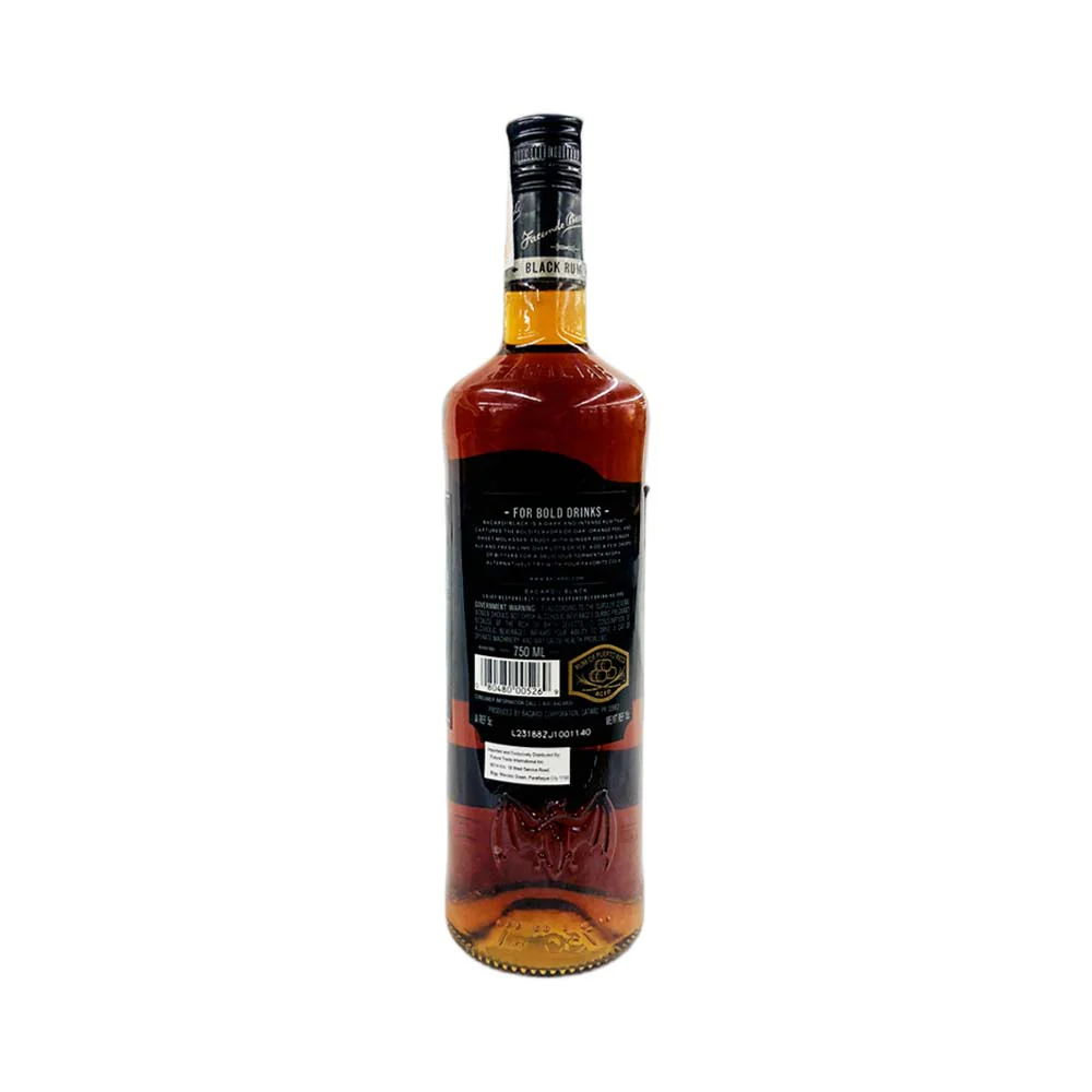 Bacardi Premium Black Rum 750ml - Image 3