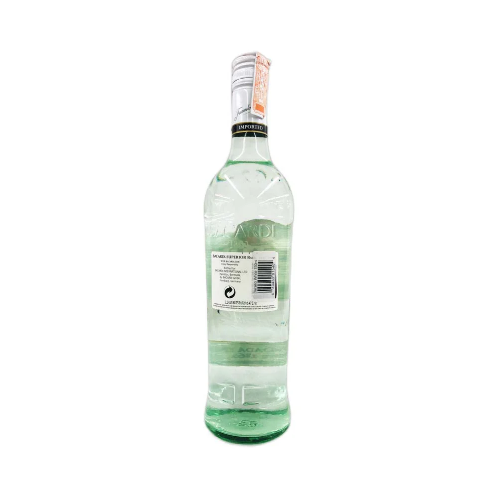 Bacardi Superior White Rum Santiago de Cuba 750ml - Image 3