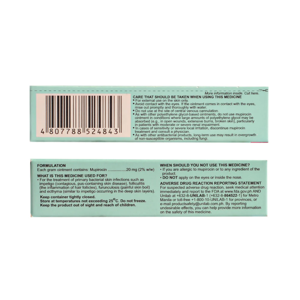 Bactifree Mupirocin 2% Ointment 5g - Image 3