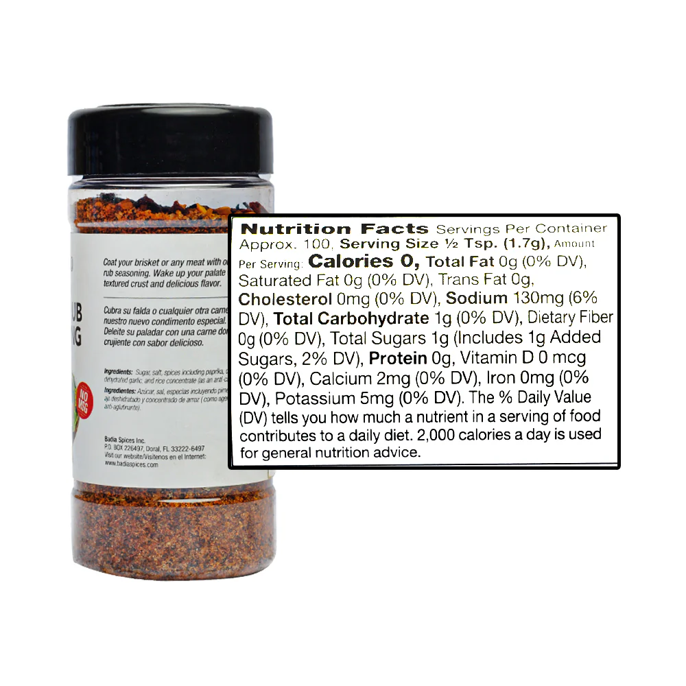 Badia Brisketrub Seasoning 170g (6oz) - Image 2