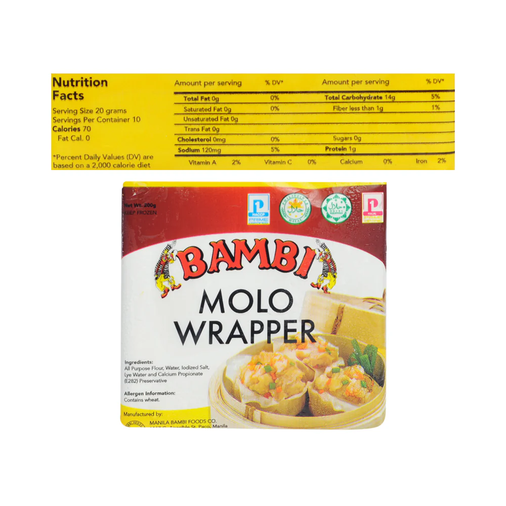 Bambi Siomai Molo Wrapper 200g - Image 2