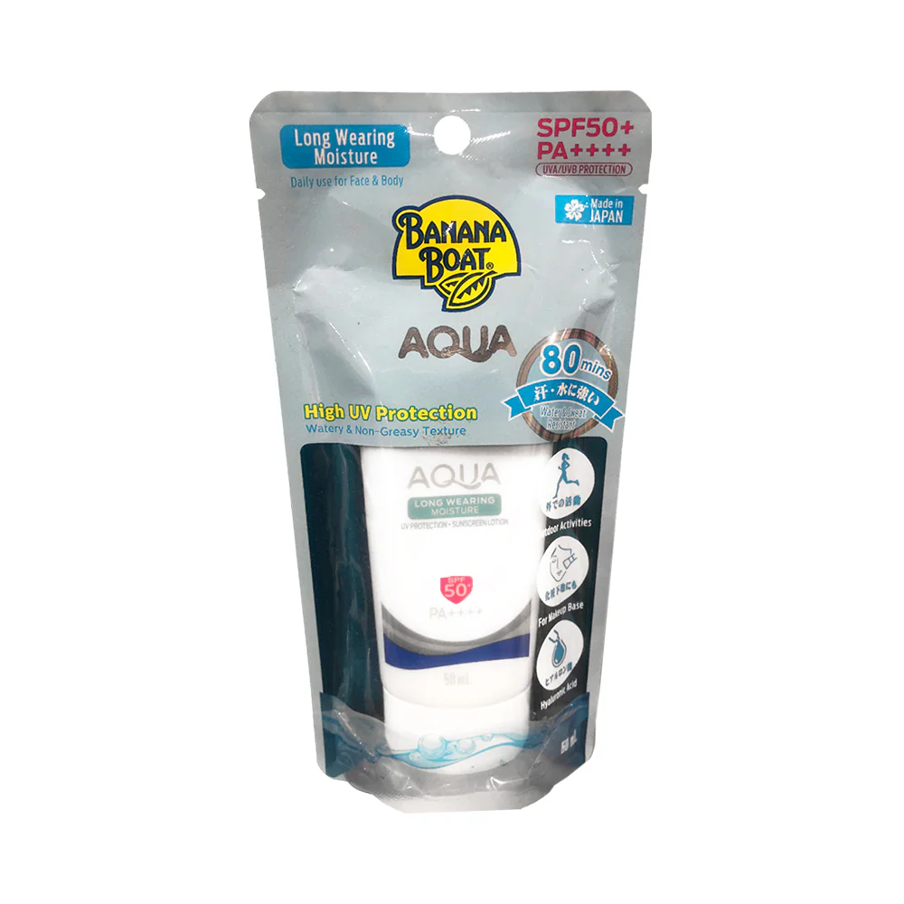 Banana Boat Aqua Long Wearing Moisture Sunscreen Lotion SPF50+ PA++++ 50ml - Image 2