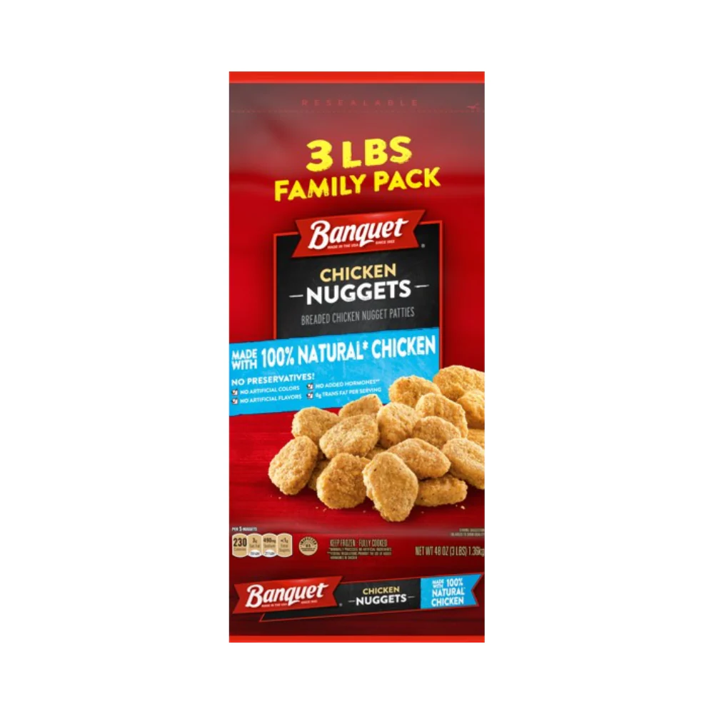 Banquet Chicken Nuggets 1.36kg - Image 2