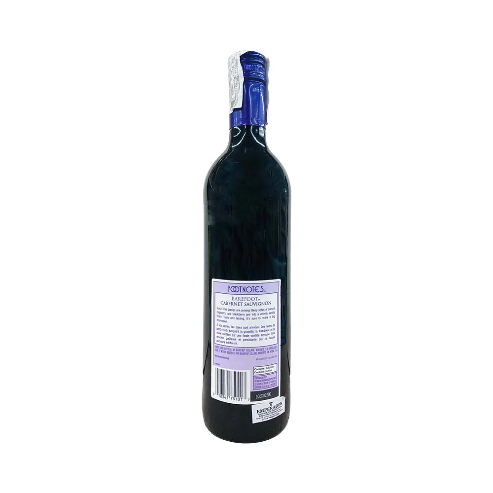 Bare Foot Cabernet Sauvignon Red Wine 750ml - Image 3