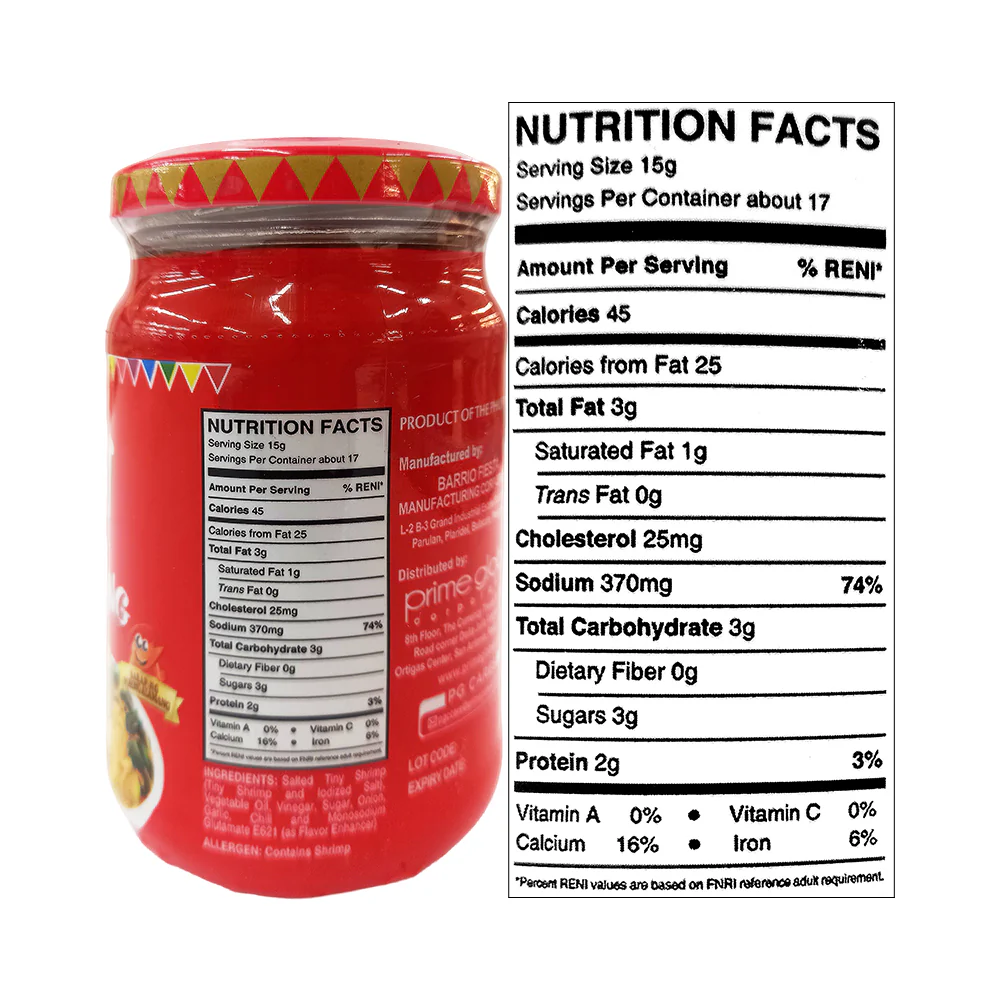 Barrio Fiesta Ginisang Bagoong Spicy 250g - Image 2