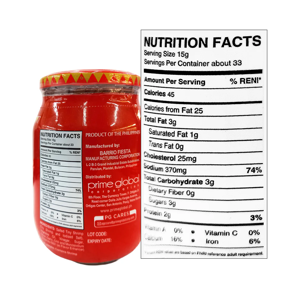 Barrio Fiesta Ginisang Bagoong Spicy 500g - Image 2