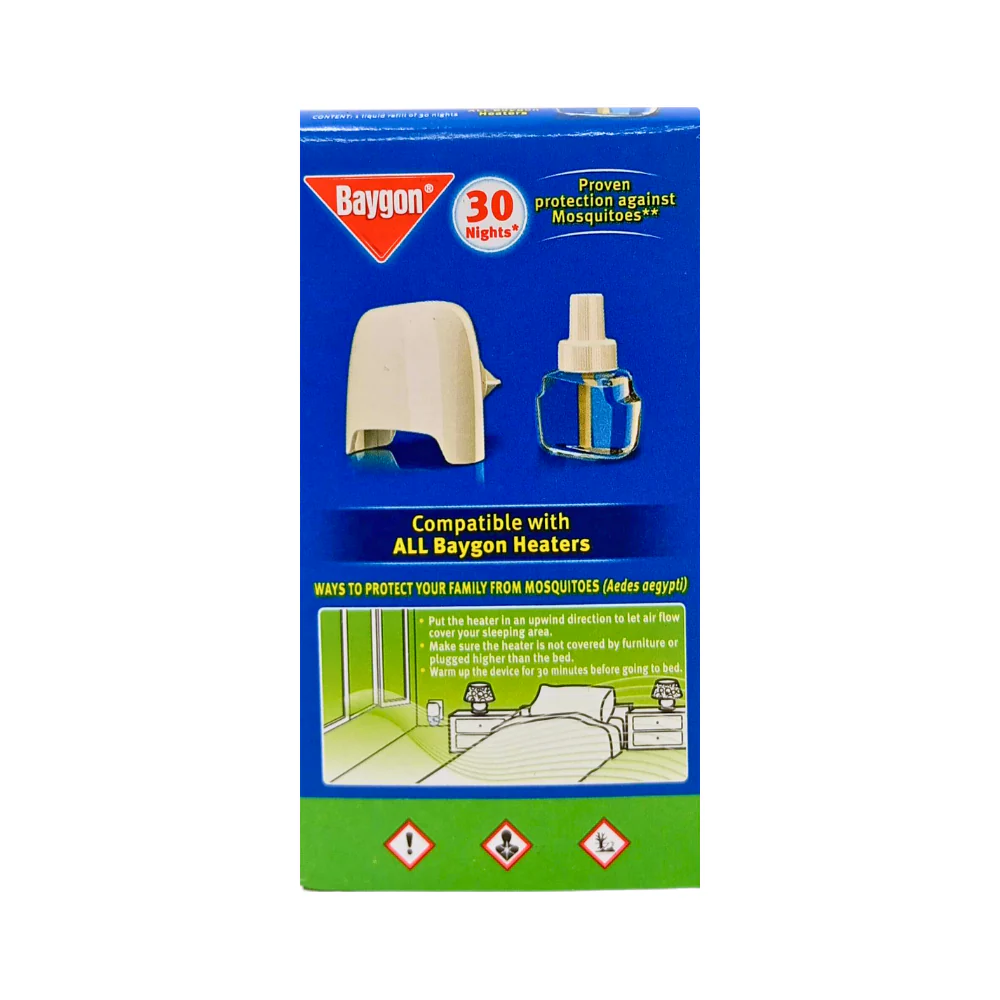 Baygon Liquid Repeller Anti-Dengue Mosquitoes Refill 19.8g - Image 2