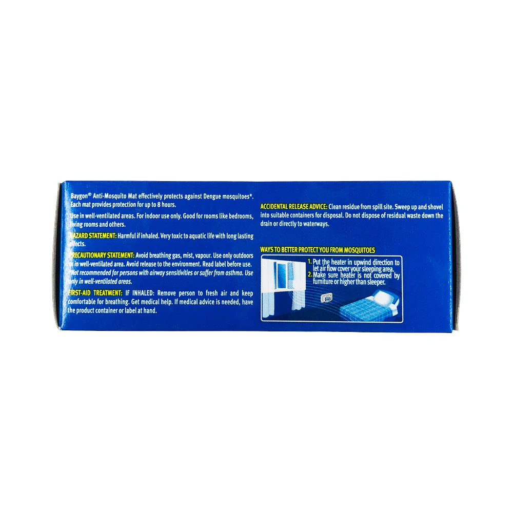 Baygon Mat Anti-Dengue Mosquitoes Starter Pack 5's - Image 2
