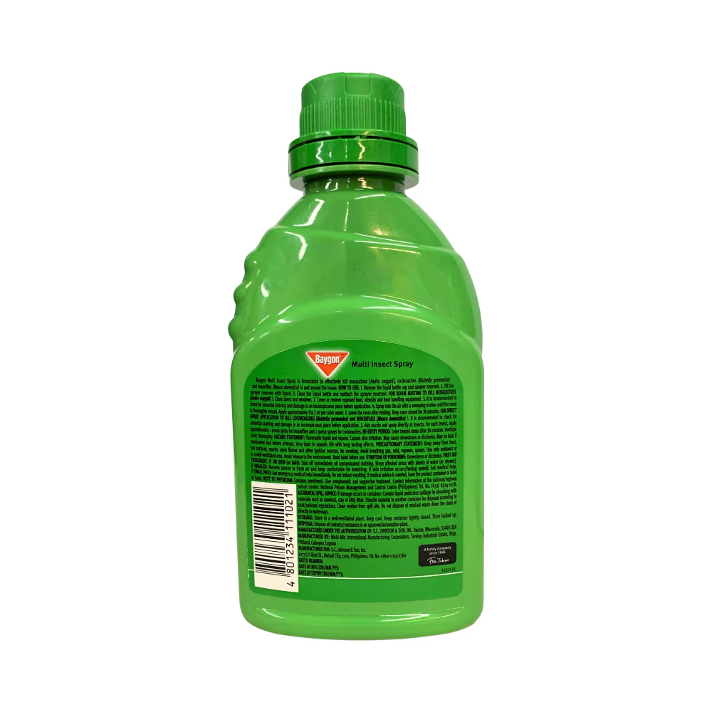 Baygon Multi Insect Spray Kerosene Base 250ml - Image 2