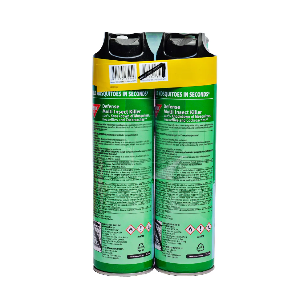Baygon Shield Defense Multi Insect Killer 500ml x 2's - Image 2