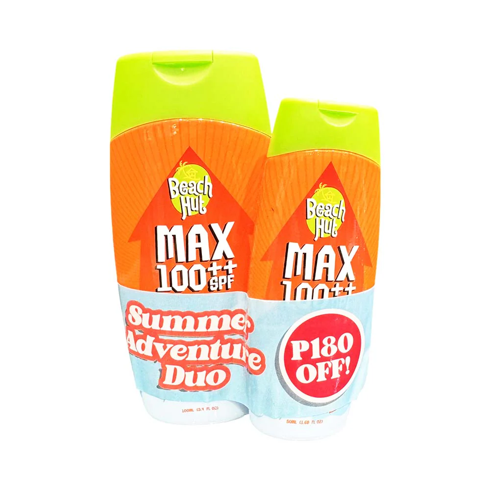 Beach Hut Max 100++ SPF Light Lotion Sunscreen 100ml + 50ml - Image 2
