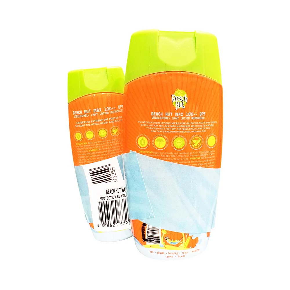 Beach Hut Max 100++ SPF Light Lotion Sunscreen 100ml + 50ml - Image 3