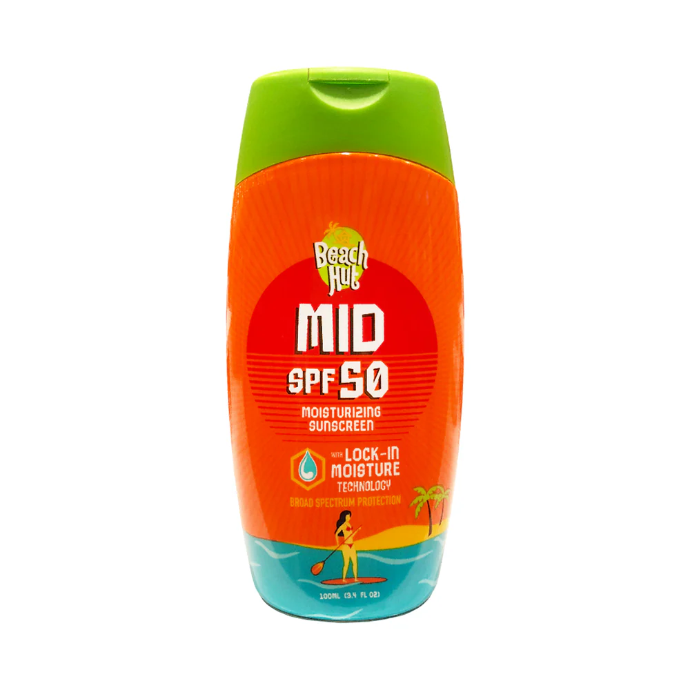 Beach Hut Mid SPF50 Moisturising Sunscreen 100ml - Image 2