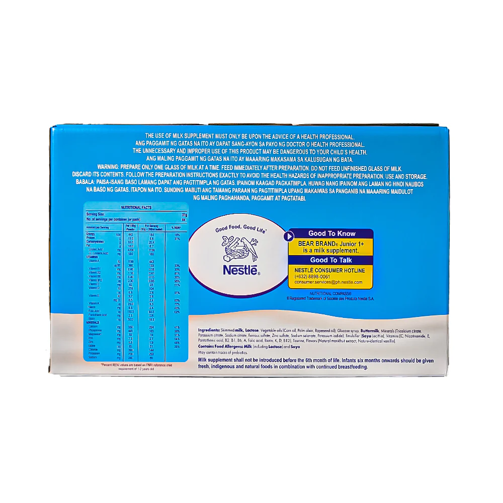 Bear Brand Junior Milk Supplement 1-3yrs Old 2.4kg - Image 2