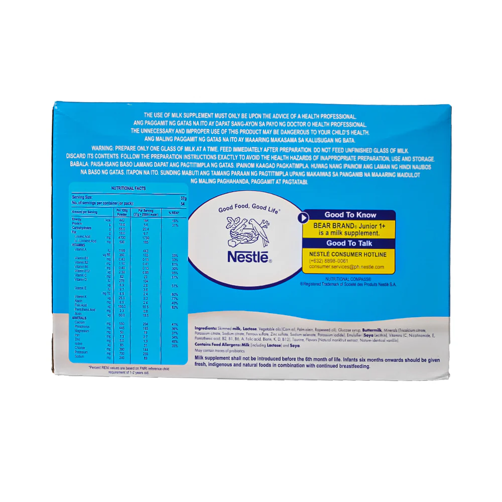 Bear Brand Junior Milk Supplement 1-3yrs Old 2kg - Image 2