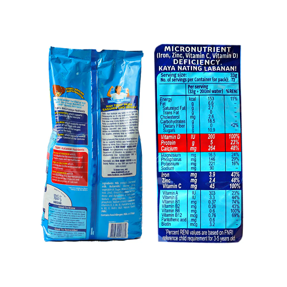 Bear Brand With Iron Powdered Milk 2.4kg - Image 3