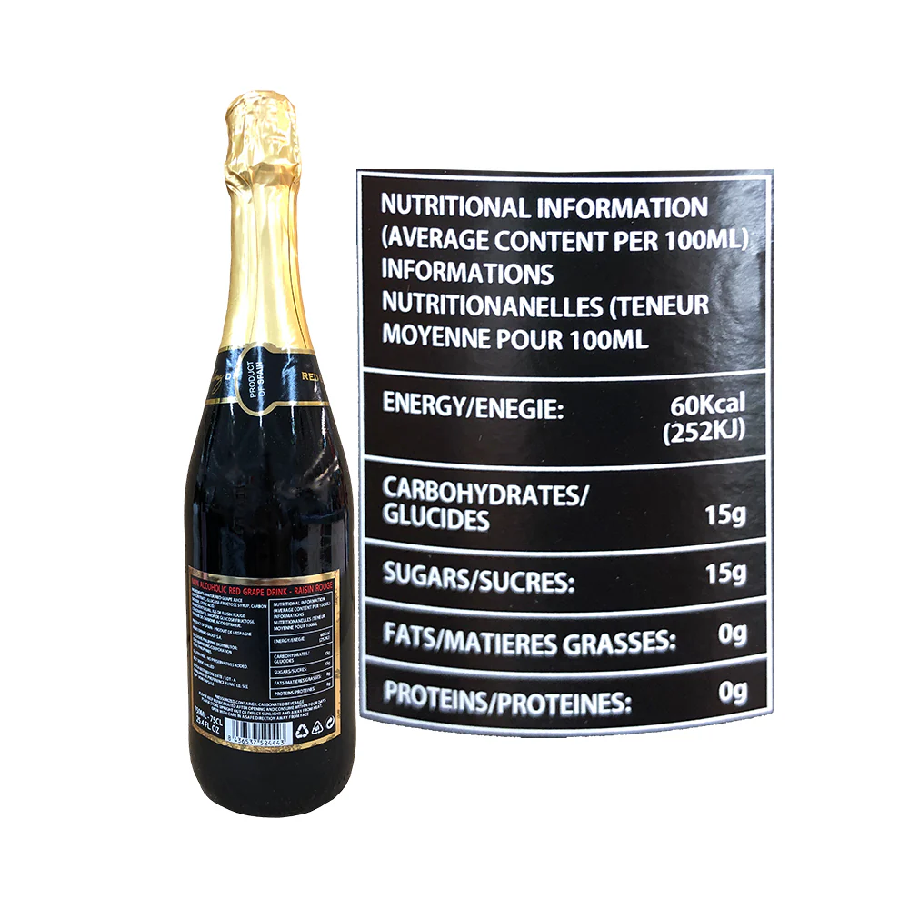 Bear Republic Sparkling Red Grape Drink Non-Alcoholic 750ml - Image 2