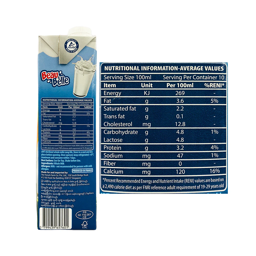 Beau & Belle Full Cream Milk - Image 2