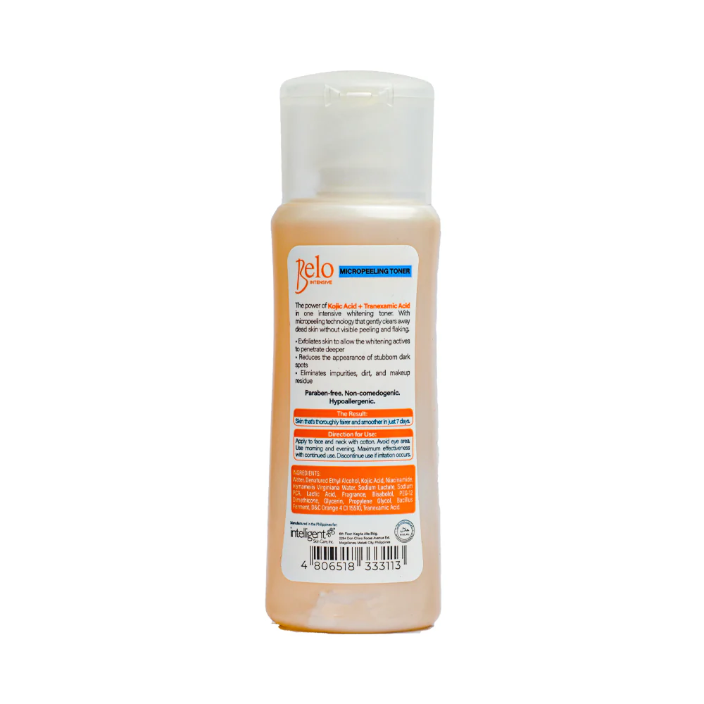 Belo Intensive Whitening Micropeeling Toner 60ml - Image 2