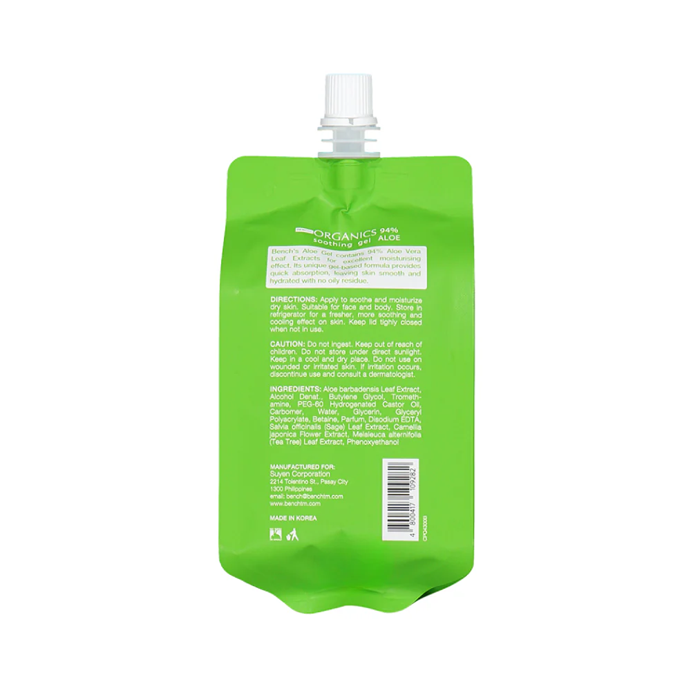 Bench Organics 94% Aloe Soothing Gel Refill 300ml - Image 3