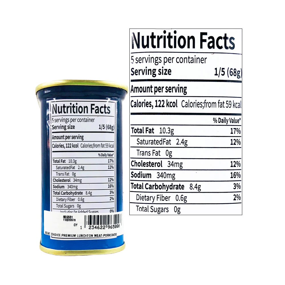 Best Choice Premium Luncheon Meat Pork 340g - Image 2