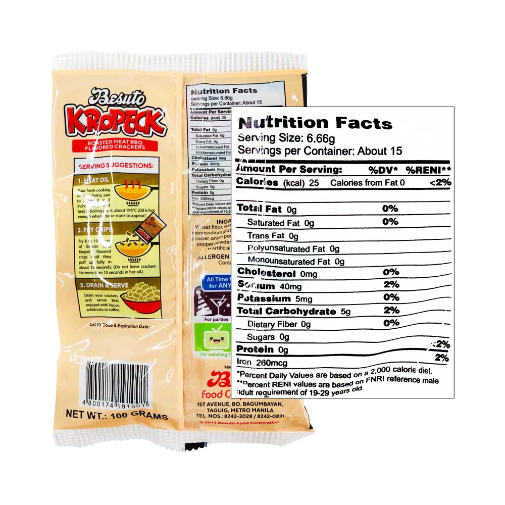 Besuto Kropeck Barbecue Flavor 100g - Image 2