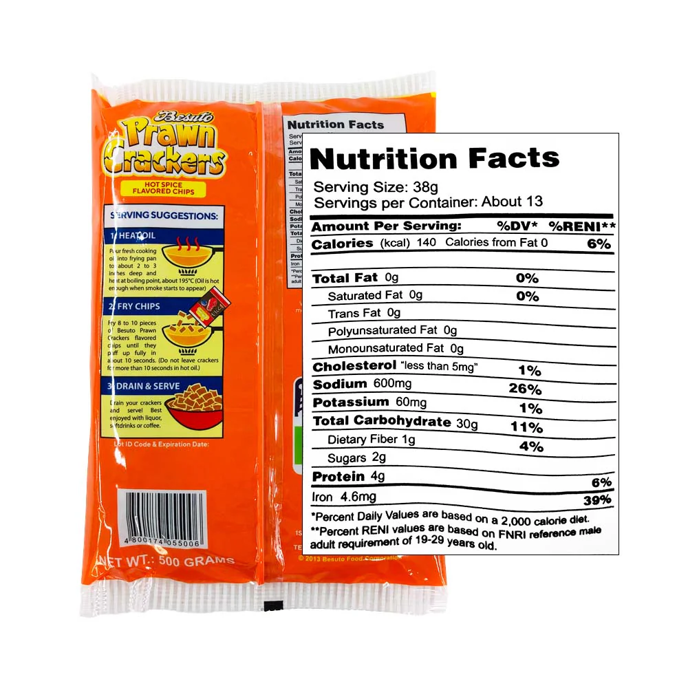 Besuto Prawn Cracker Hot And Spicy 500g - Image 2