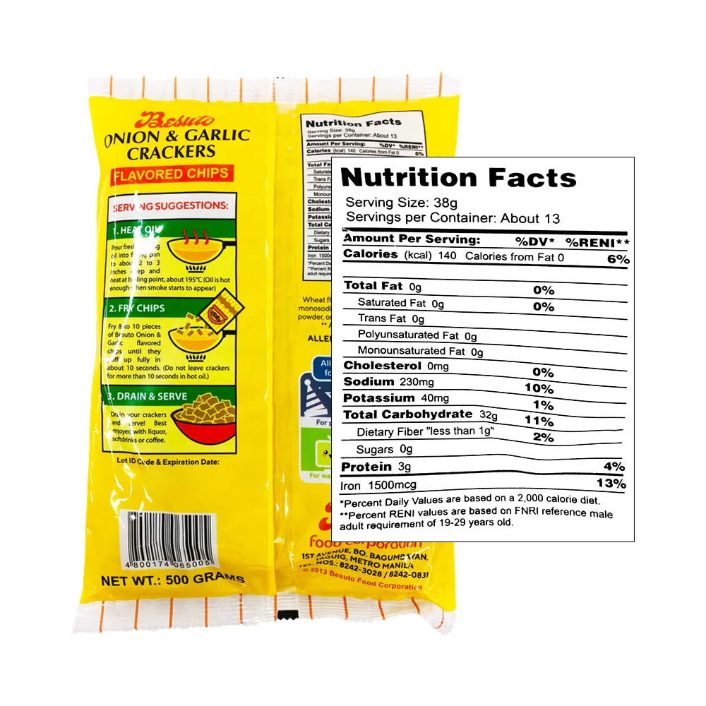 Besuto Prawn Cracker Onion And Garlic Flavor 500g - Image 2