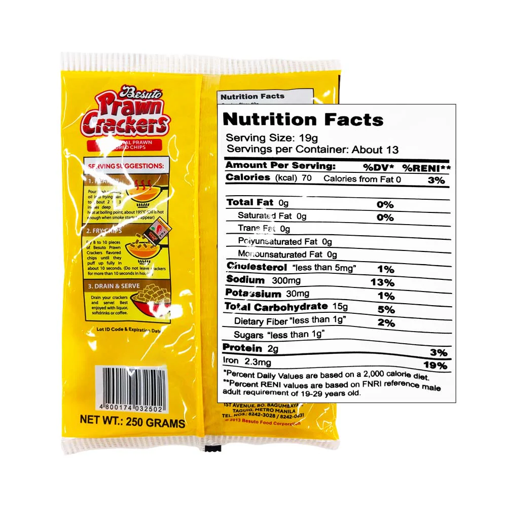 Besuto Prawn Cracker Original 250g - Image 2